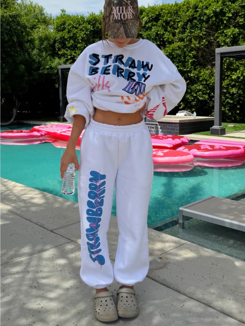 Strawberry Milk Mob Milkchella Sweatpants